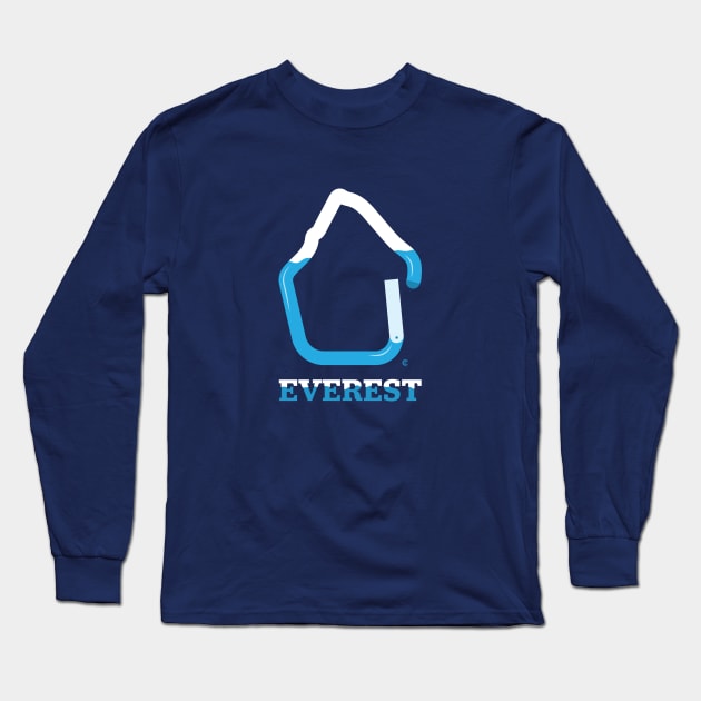 Everest Carabiner Long Sleeve T-Shirt by CuriousCurios